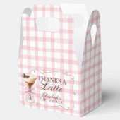 A Tini One Espresso Martini Pink Bow Baby Shower Geschenkschachtel (Geöffnet)