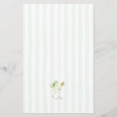 A Tini One Green Bow Wishes For Baby Advice Card (Rückseite)