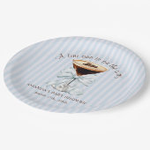 A tini One is on the Way Baby Shower  Pappteller (Schrägansicht)