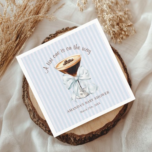 A tini One is on the Way Baby Shower Serviette