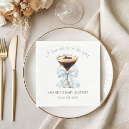 A tini One is on the Way Baby Shower Serviette