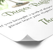 A Tini One Is On the Way Martini Diaper Raffle Poster (Ecke)