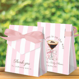 A Tini One Martini Pink Bow Baby Shower Gift Geschenkschachtel