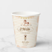 A Tini One On The Way Espresso Martini Baby Shower Pappbecher (Vorderseite)