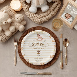 A Tini One On The Way Espresso Martini Baby Shower Pappteller