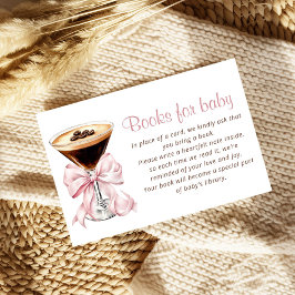 A Tini One Pink Espresso Martini Books for Baby Begleitkarte