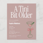 A Tiny Bit Older Retro Birthday Flyer (Vorne)