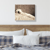 A Tired Dog Leinwanddruck (Insitu (Schlafzimmer))