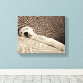 A Tired Dog Leinwanddruck (Insitu (Holzboden))