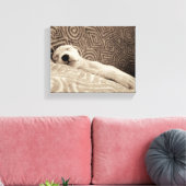 A Tired Dog Leinwanddruck (Insitu (Wohnzimmer))