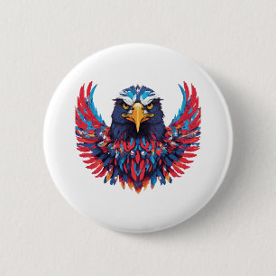 A TO Z mit amerikanischem Adler mit patriotischem  Button