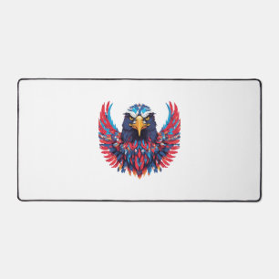 A TO Z mit amerikanischem Adler mit patriotischem Schreibtischunterlage