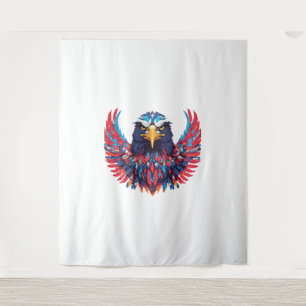 A TO Z mit amerikanischem Adler mit patriotischem  Wandteppich