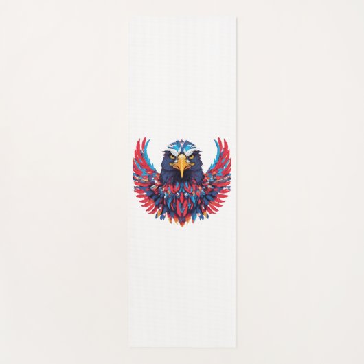 A TO Z mit amerikanischem Adler mit patriotischem Yogamatte (Vorderseite)