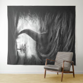 a tornado on a road in realistic style wandteppich (Beispiel (Horizontal))