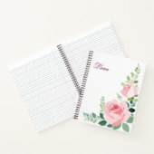 A Touch of Floral Grace - Stylish Floral Notebook Notizblock (Innenseite)