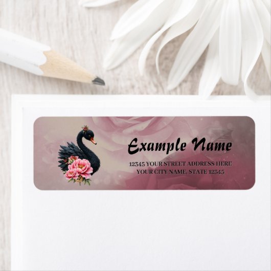 A touch of rose and swan's glow. (Insitu)