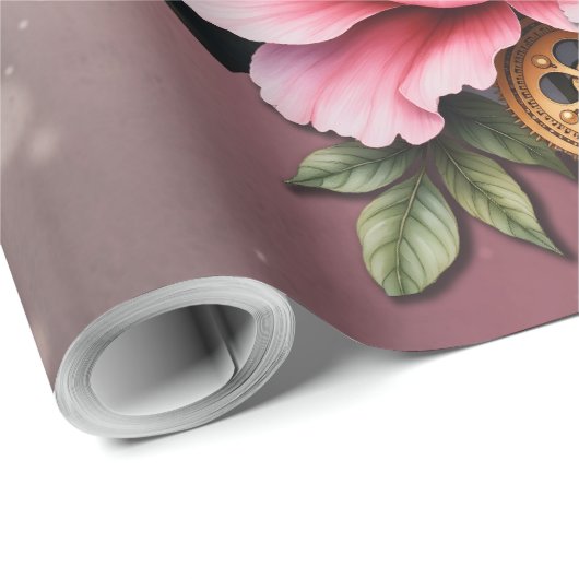 A touch of rose and swan's glow. geschenkpapier (Rolleneckpunkt)