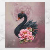 A touch of rose and swan's glow. weinetikett (Einzelnes Label)