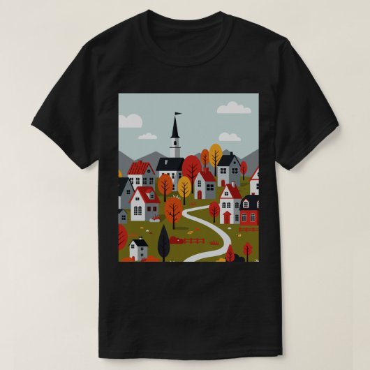 A town in nature T-Shirt (Design vorne)