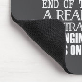 A Train Engineer And 3 Idiots Funny Joke  Mousepad (Ecke)