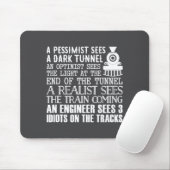 A Train Engineer And 3 Idiots Funny Joke  Mousepad (Mit Mouse)