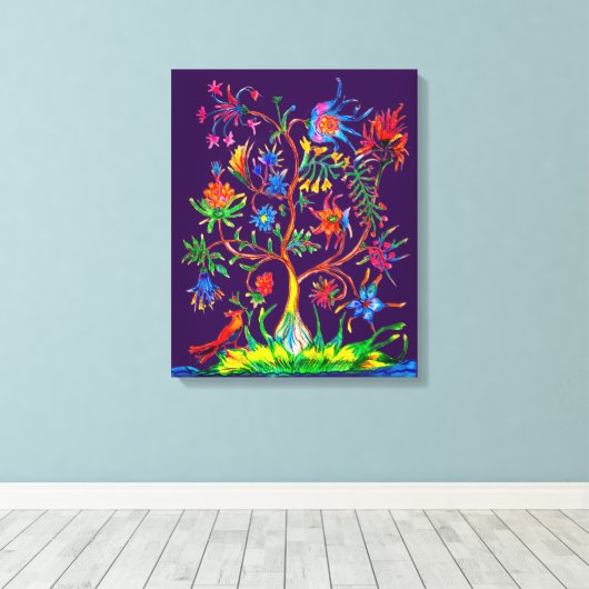 A tree of life leinwanddruck (Insitu (Holzboden))