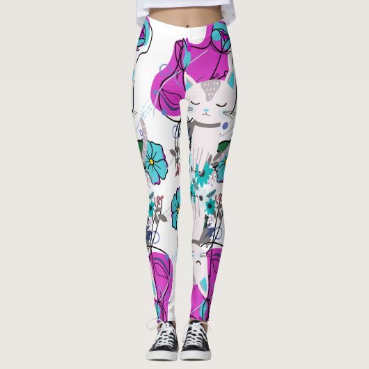 A Trendy Colourful Design  Leggings (Vorderseite)