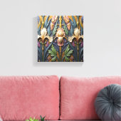 A Trio of Irises Leinwanddruck (Insitu (Wohnzimmer))