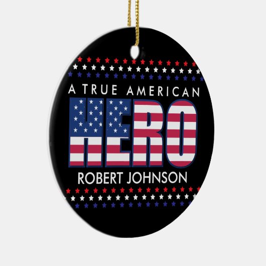 A True American Hero Keramik Ornament (Rechts)