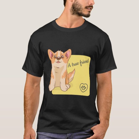 A True Friend Welsh Corgi 284 T-Shirt (Vorderseite)