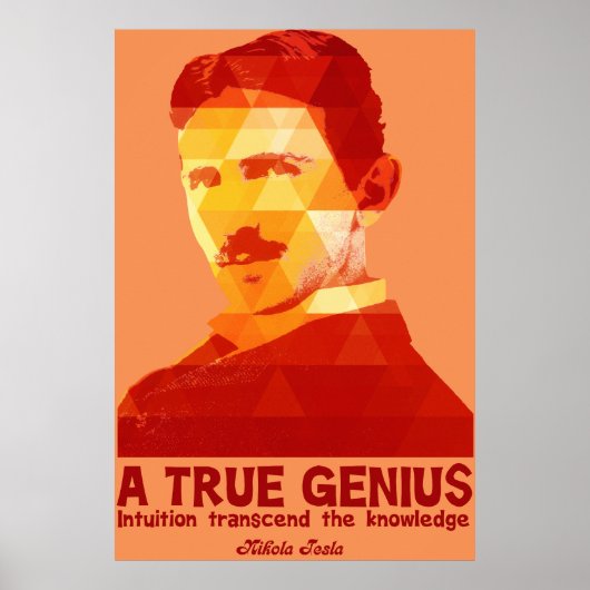 A True Genius - Nikola Tesla- Poster (Vorne)