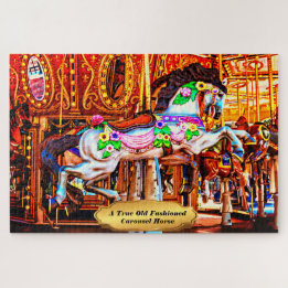 A True Old Fashioned Carousel Horse 1014 Münzen Puzzle