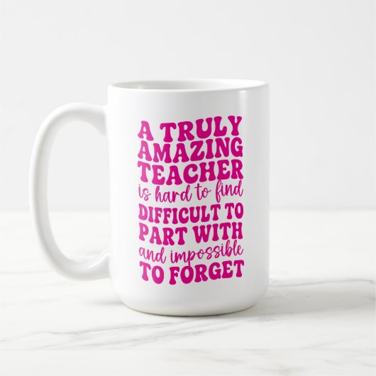 A Truly Amazing Teacher is Hard to Find Apple Kaffeetasse (Links)