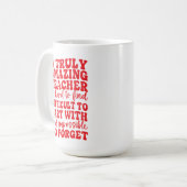 A Truly Amazing Teacher is Hard to Find Apple Kaffeetasse (Vorderseite Links)