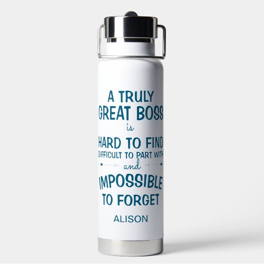 A truly great boss personalized mug trinkflasche (Hinten)