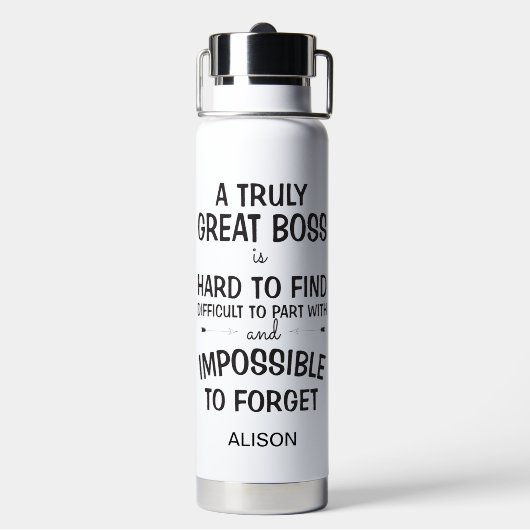 A truly great boss personalized mug trinkflasche (Hinten)