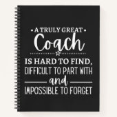 A Truly Great Coach is hard find Notizblock (Vorderseite)