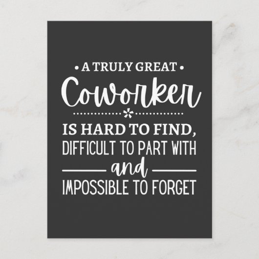 A Truly Great Coworker Postkarte (Vorderseite)