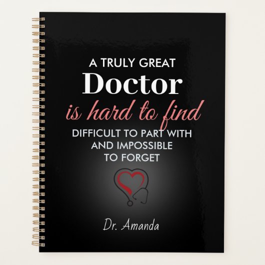 A Truly Great Doctor – Personalized Name Planer (Vorderseite)