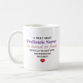 A Truly Great Pediatric Nurse – Hard to Forget Kaffeetasse (Links)