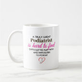 A Truly Great Podiatrist – Personalized Name Kaffeetasse (Links)