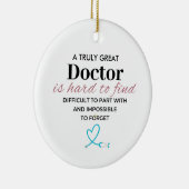 A Truly GreatA Truly Great Doctor – Personalized  Keramik Ornament (Rechts)