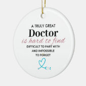 A Truly GreatA Truly Great Doctor – Personalized  Keramik Ornament (Links)