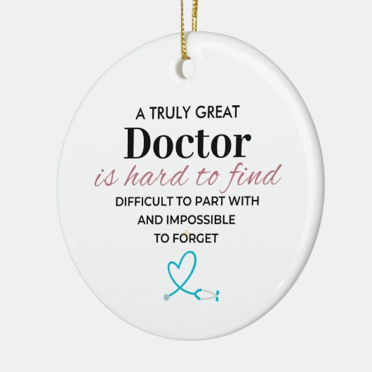 A Truly GreatA Truly Great Doctor – Personalized Keramik Ornament (Links)