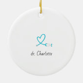 A Truly GreatA Truly Great Doctor – Personalized  Keramik Ornament (Hinten)