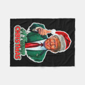 A Trump Christmas Tank Top Fleecedecke (Vorderseite (Horizontal))