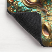A Turquoise and Gold Dragon Mystical Mousepad (Ecke)