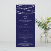 A Twinkle Lights Menu (Marine) Menükarte (Stehend Vorderseite)