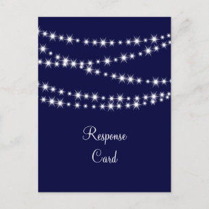 A Twinkle Lights Postcard UAWG (Marine) Einladungspostkarte